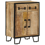 Sideboard with 2 Drawers 53x31x72 cm Solid Wood Mango and Iron - Extra Image