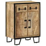 Sideboard with 2 Drawers 53x31x72 cm Solid Wood Mango and Iron - Extra Image