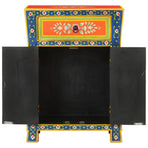 Hand Painted Sideboard 54x30x74 cm Solid Wood Mango