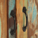 Sideboard with 2 Doors 55x30x70 cm Solid Wood Reclaimed - Low Angle