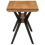 Dining Bench 110x40x46 cm Solid Wood Acacia and Steel
