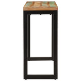 Console Table 110x35x75 cm Solid Wood Reclaimed - Side View