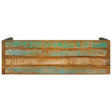 Console Table 110x35x75 cm Solid Wood Reclaimed - Top-Down View