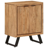 Sideboard with 2 Doors 55x36x72 cm Solid Wood Acacia - Extra Image