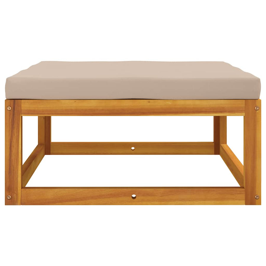 3 Piece Garden Lounge Set with Cushions Solid Wood Acacia