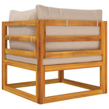 2 Piece Garden Sofa Set with Cushions Solid Wood Acacia - Extra Image