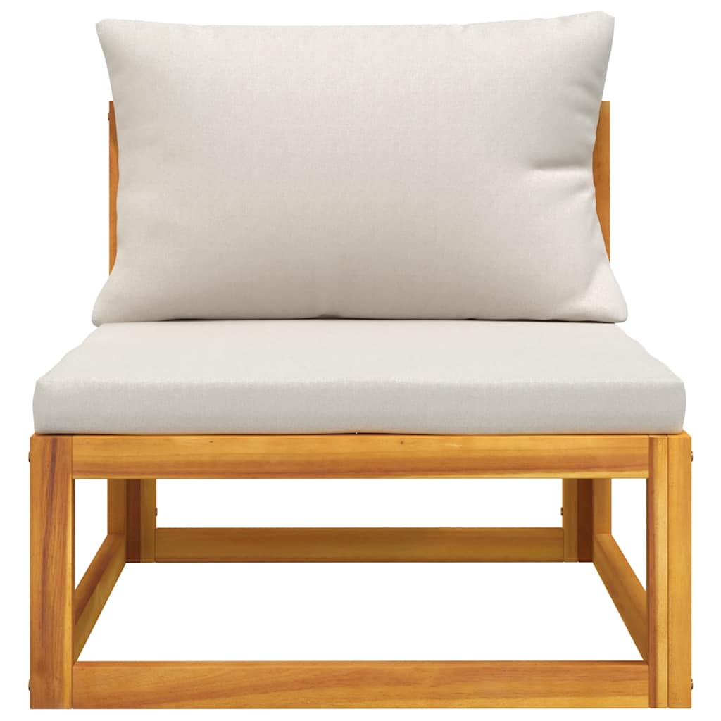 3 Piece Garden Lounge Set with Cushions Solid Wood Acacia
