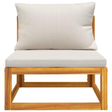 3 Piece Garden Lounge Set with Cushions Solid Wood Acacia