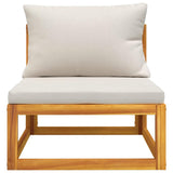 3 Piece Garden Lounge Set with Cushions Solid Wood Acacia - Top-Down View