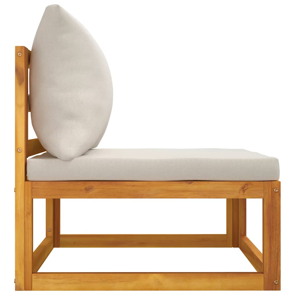 2 Piece Garden Sofa Set with Cushions Solid Wood Acacia