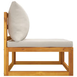 2 Piece Garden Sofa Set with Cushions Solid Wood Acacia - 45-Degree Angle