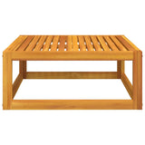 2 Piece Garden Sofa Set with Cushions Solid Wood Acacia - Low Angle