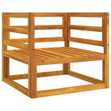 Garden Chair with Light Grey Cushions Solid Wood Acacia