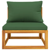 2 Piece Garden Sofa Set with Cushions Solid Wood Acacia