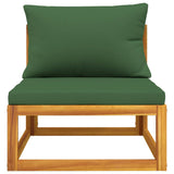 2 Piece Garden Sofa Set with Cushions Solid Wood Acacia - Top-Down View