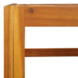 Coffee Table 68x68x29 cm Solid Acacia Wood - Rear View