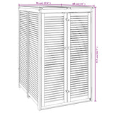 Single Garbage Bin Shed 70x89x117 cm Solid Wood Acacia