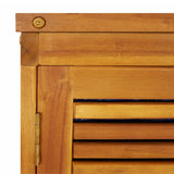 Garden Storage Box 70x87x104 cm Solid Wood Acacia - Close-Up Angle
