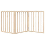 Dog Gate Foldable 3 Panels 150 cm Poplar Wood
