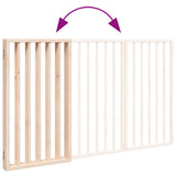 Dog Gate Foldable 3 Panels 150 cm Poplar Wood