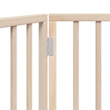 Dog Gate Foldable 3 Panels 150 cm Poplar Wood