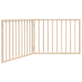 Dog Gate Foldable 2 Panels 160 cm Poplar Wood - Front View