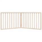 Dog Gate Foldable 2 Panels 160 cm Poplar Wood