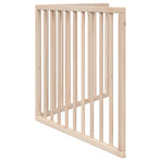 Dog Gate Foldable 2 Panels 160 cm Poplar Wood