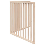 Dog Gate Foldable 2 Panels 160 cm Poplar Wood - 45-Degree Angle