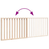 Dog Gate Foldable 2 Panels 160 cm Poplar Wood - Close-Up Angle