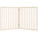 Dog Gate Foldable 2 Panels 160 cm Poplar Wood