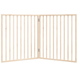 Dog Gate Foldable 2 Panels 160 cm Poplar Wood - Top-Down View