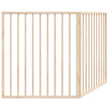 Dog Gate Foldable 2 Panels 160 cm Poplar Wood - Rear View