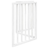 Dog Gate Foldable 3 Panels White 150 cm Poplar Wood