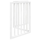 Dog Gate Foldable 3 Panels White 150 cm Poplar Wood - 45-Degree Angle