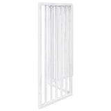 Dog Gate Foldable 3 Panels White 150 cm Poplar Wood