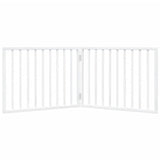 Dog Gate Foldable 2 Panels White 160 cm Poplar Wood - Top-Down View