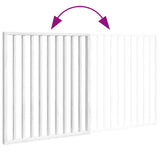 Dog Gate Foldable 2 Panels White 160 cm Poplar Wood - Close-Up Angle
