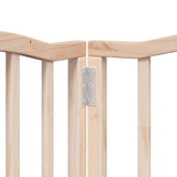 Dog Gate with Door Foldable 6 Panels 300 cm Poplar Wood - Extra Image