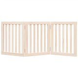 Dog Gate Foldable 3 Panels 150 cm Poplar Wood - Top-Down View