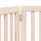 Dog Gate Foldable 3 Panels 150 cm Poplar Wood - Low Angle