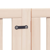 Dog Gate with Door Foldable 6 Panels 300 cm Poplar Wood - Extra Image