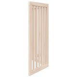 Dog Gate Foldable 3 Panels 150 cm Poplar Wood - 45-Degree Angle
