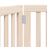 Dog Gate Foldable 3 Panels 150 cm Poplar Wood - Low Angle