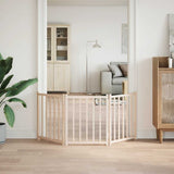 Dog Gate Foldable 3 Panels 150 cm Solid Wood Fir - Side View