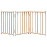 Dog Gate Foldable 3 Panels 150 cm Solid Wood Fir - Top-Down View