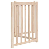 Dog Gate Foldable 3 Panels 150 cm Solid Wood Fir