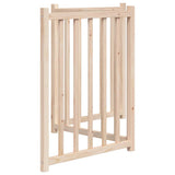 Dog Gate Foldable 3 Panels 150 cm Solid Wood Fir - 45-Degree Angle