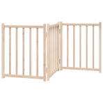 Dog Gate Foldable 3 Panels 150 cm Solid Wood Fir