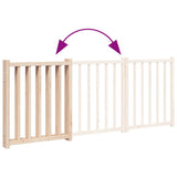 Dog Gate Foldable 3 Panels 150 cm Solid Wood Fir